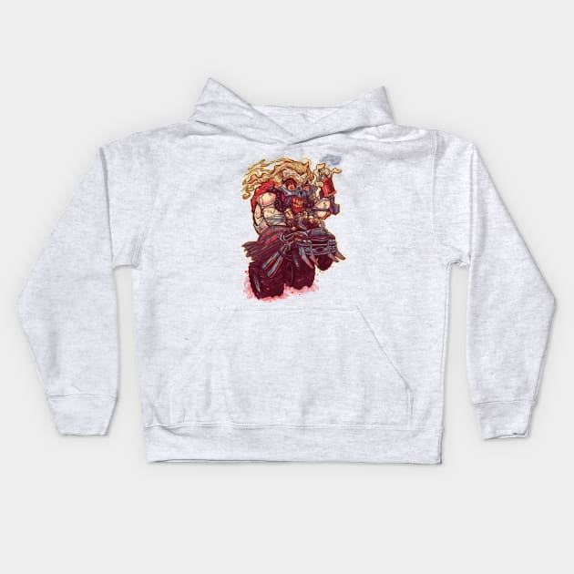 IMMORTAN FINK Kids Hoodie by beastpop